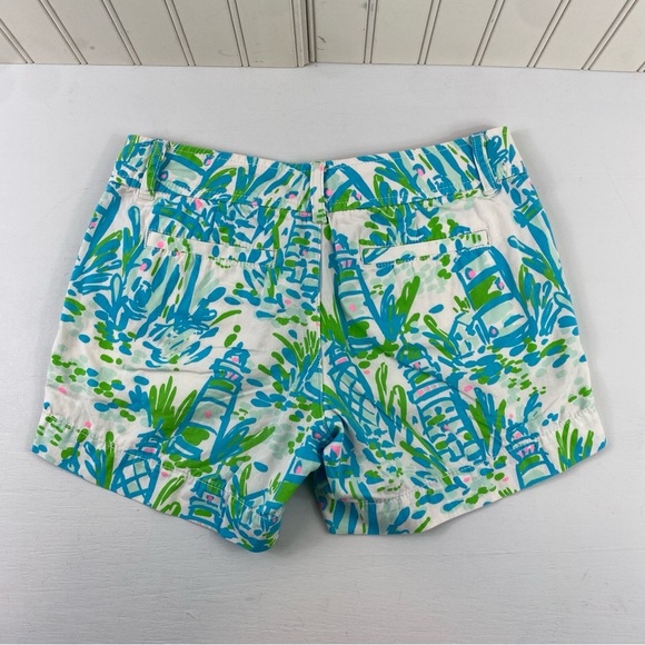 Lilly Pulitzer Women’s Colorful Tropical Beachy Printed Shorts Sz 0 - Picture 8 of 12